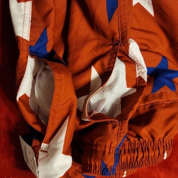 NWT MENS PATRIOTIC 2 front pocket one back pocket bathing swim trunks shorts MED - Picture 3 of 11